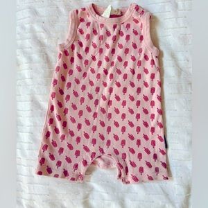 PARADE organic cotton pink popsicle ice cream romper